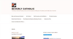 Desktop Screenshot of beverlycatholic.com